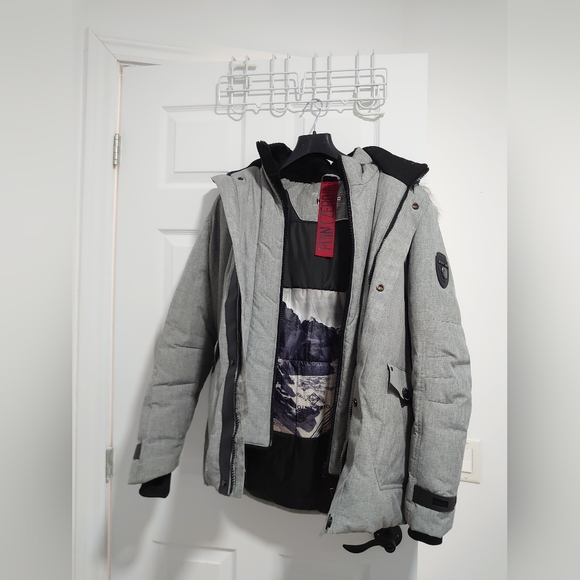 Point zero up to -40 celcius grey men's winter coat small - Picture 1 of 4